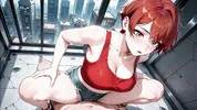 Lustful Red Haired Beauty Futuristic Subway Multiple Passionate Creampies