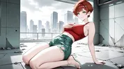 Lustful Red Haired Beauty Futuristic Subway Multiple Passionate Creampies