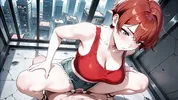 Lustful Red Haired Beauty Futuristic Subway Multiple Passionate Creampies