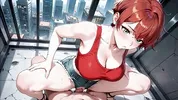 Lustful Red Haired Beauty Futuristic Subway Multiple Passionate Creampies