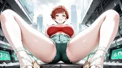 Lustful Red Haired Beauty Futuristic Subway Multiple Passionate Creampies