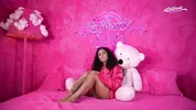 Hot Brazilian brunette strips and masturbates