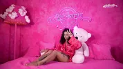 Hot Brazilian brunette strips and masturbates