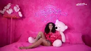 Hot Brazilian brunette strips and masturbates