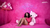 Hot Brazilian brunette strips and masturbates