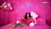 Hot Brazilian brunette strips and masturbates