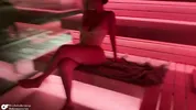 Hot Aussie with huge natural tits picks up a guy in the sauna - Alanna Pow & Nicholas Ferres