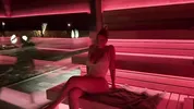 Hot Aussie with huge natural tits picks up a guy in the sauna - Alanna Pow & Nicholas Ferres