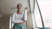 Public Agent - Hot British brunette bounces her BIG ASS on my cock