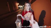 NastyClub - Busty French Jade J'adore Stripped Down by Wizard with Magic Wand!