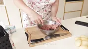 On the film set, the cameraman fucked a feminine makeup artist and a busty food blogger.