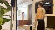 Stepbrother catches his stepsister in the shower