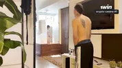 Stepbrother catches his stepsister in the shower