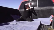 Angel Smalls Cums Hard and Takes His Load in Her Mouth