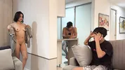 Mi cuckold husband does not know that his best friend fucks me very rich secretly from him.