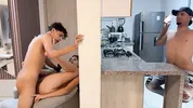 Mi cuckold husband does not know that his best friend fucks me very rich secretly from him.