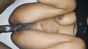 Recently Broken Virgin Ebony Thot With Tight Hairy Pussy Creams On BBC