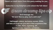 A game of darts that ends in a 6-person orgy, with everyone swapping partners