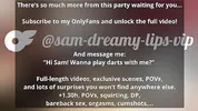 A game of darts that ends in a 6-person orgy, with everyone swapping partners