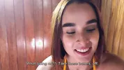 Found my LATINA neighbor in the Jacuzzi, so I had to fuck her until she came on my dick! Abella olsen 4K