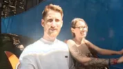 Day out at the funfair. Tits exposed on ride/accidental public nip slip