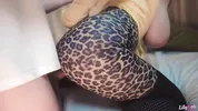 Leopard Leggings Porn - Keep Fucking After CUM Makes BIG TITS Bounce! LilyKoti