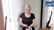 "I'm not a whore!" said the cleaning lady, but she didn't mind having sex for money!