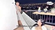 A perverted neighbor enters through the balcony to hard fuck with Savannah Watson