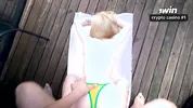What?! Stepsister Persuades Me to Fuck Her by the Pool