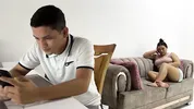 chubby girl rejected by her boyfriend, hot stepbrother makes me scream with pleasure until I forget everything with his rich semen.