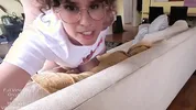 Hooters Girl Gets Fucked So Hard in The Ass