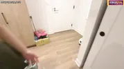 TEMIZLIĞE GELEN ÜNİVERSİTELİYE AĞZA BOŞALMA ŞOKU