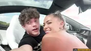 Big Tits and Ass Sexy Amateur Fucks Her Driver - Hayley Davies - Luke Cooper
