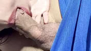 Teeny Step sister gives blowjob and let him cum inside