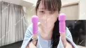 A female college student who squirts like a waterfall with her anal even though she is a virgin, Oho voice acme with double use of fixed vibrator and finger electric massage machine