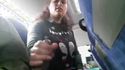 A woman saw an exhibitionist's Dick on the Bus. REACTION