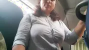 A woman saw an exhibitionist's Dick on the Bus. REACTION