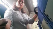 A woman saw an exhibitionist's Dick on the Bus. REACTION