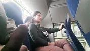 A woman saw an exhibitionist's Dick on the Bus. REACTION