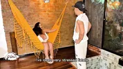 Voluptuous Boss asks her gardener to have sex with her so he can keep his Job - Savannah Watson