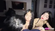 I love sucking dick with my two best friends and getting fucked doggy style.