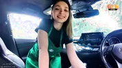 Cute Starbucks Barista Lost a Bet and Fucked Her Way Out of It