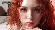Curly Redhead Curvy Girl DeepThroat With A Huge Dick Before Hard Sex