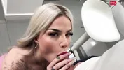 Blonde Tattooed German Girl Gets Creampied in Quick Bathroom Fuck - MyDirtyHobby German Amateurs
