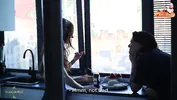 I like to lick my girl at sunset. Lesbian sex in the kitchen.