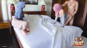 She invited her hot MILF friend for our first threesome! Homemade FFM