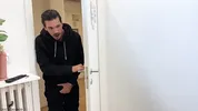 I caught my roommate in her bra, so she pulled out my dick and started sucking it... we fucked until I came in her mouth