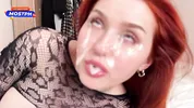 Sucking Like a Filthy Whore! Super Sloppy Wet Blowjob And Hardcore Fucking. Huge Cum Load All Over My Face!