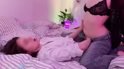 lesbian kissing, touching, etc.