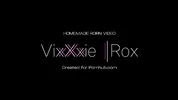 A tied-up blonde in garter belts has amazing sex on her first date - VixXxie Rox